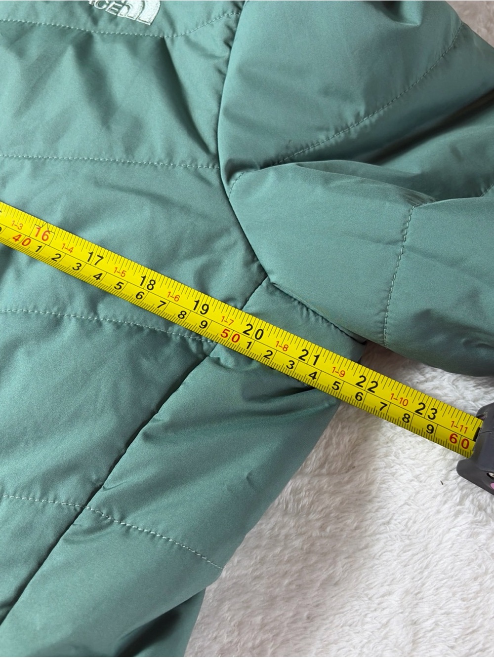The North Face Green Puffer Hooded Tamburello Jacket - Women's Size Large - Picture 15 of 16